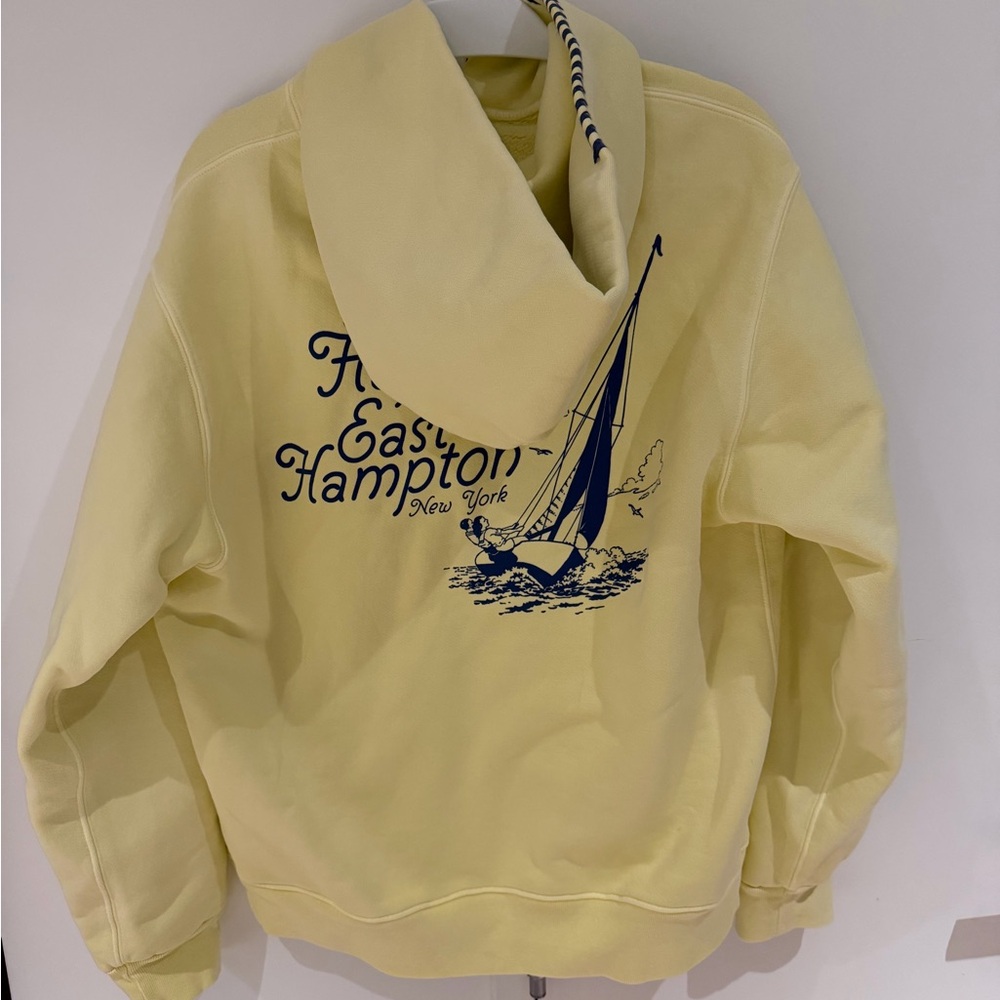 Madhappy Yellow Hoodie with Sailboat Graphic